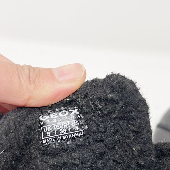 Geox Boys 4 Amphibiox Flexper Ankle Snow Boots Navy Blue Dark Green Breathable - Picture 10 of 12